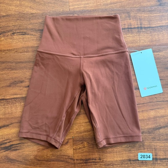 lululemon athletica Pants - Lululemon Align High Rise Short 8" Dark Terracotta Size 0 NWT $68